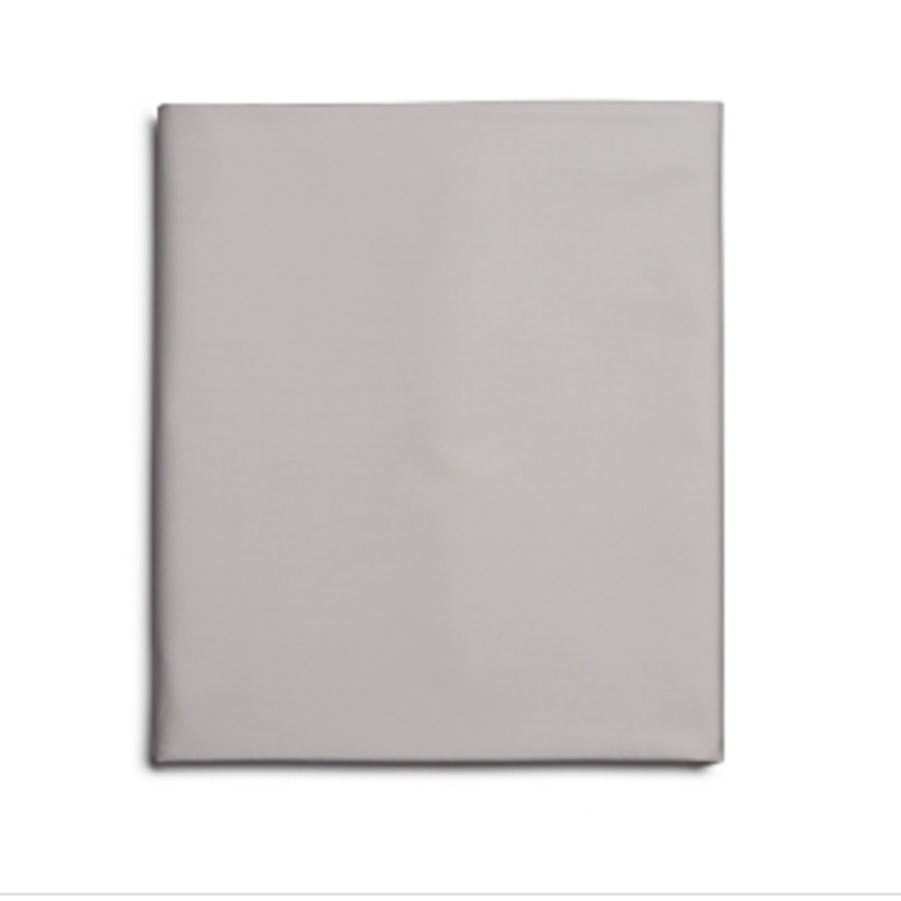 Hudson Park Collection Egyptian Percale Fitted Sheet - Exclusive NWT Silver
